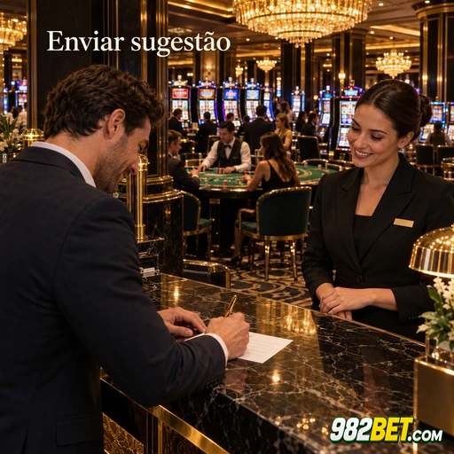 982bet — tela de envio de sugestão dentro do aplicativo oficial